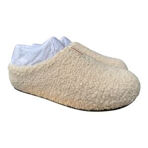 Bombas Sunday Slipper Sherpa Scuff Cream NEW Women size 11